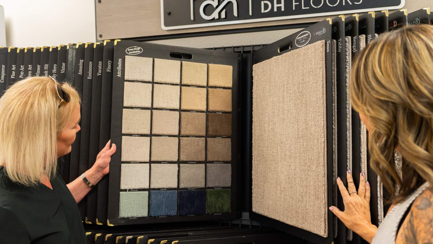 Carpet selections at The Floor Store