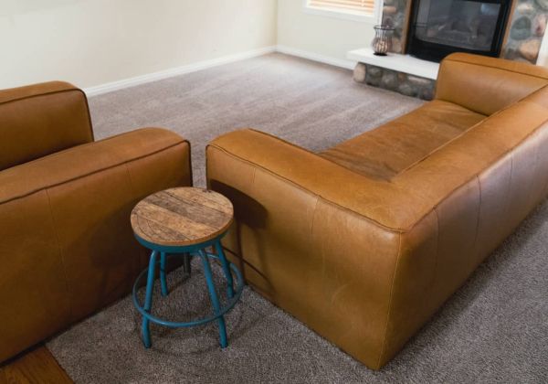 Room with carpet flooring