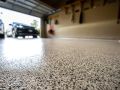 Garage with epoxy floor
