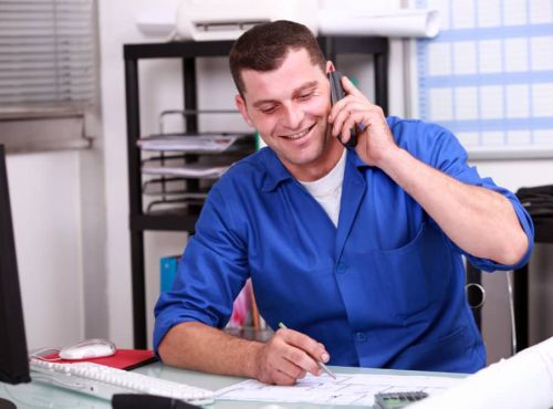 Man on phone